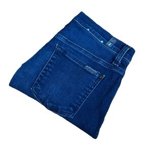 7 For All Mankind Jeans Women's 28 High Waist Ankle Gwenevere Stretch Raw Hem